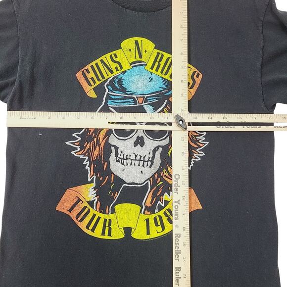 VINTAGE T-Shirt, Guns & Roses Tour 1988 "Appetite for Destruction" Size Lrg - Picture 3 of 4